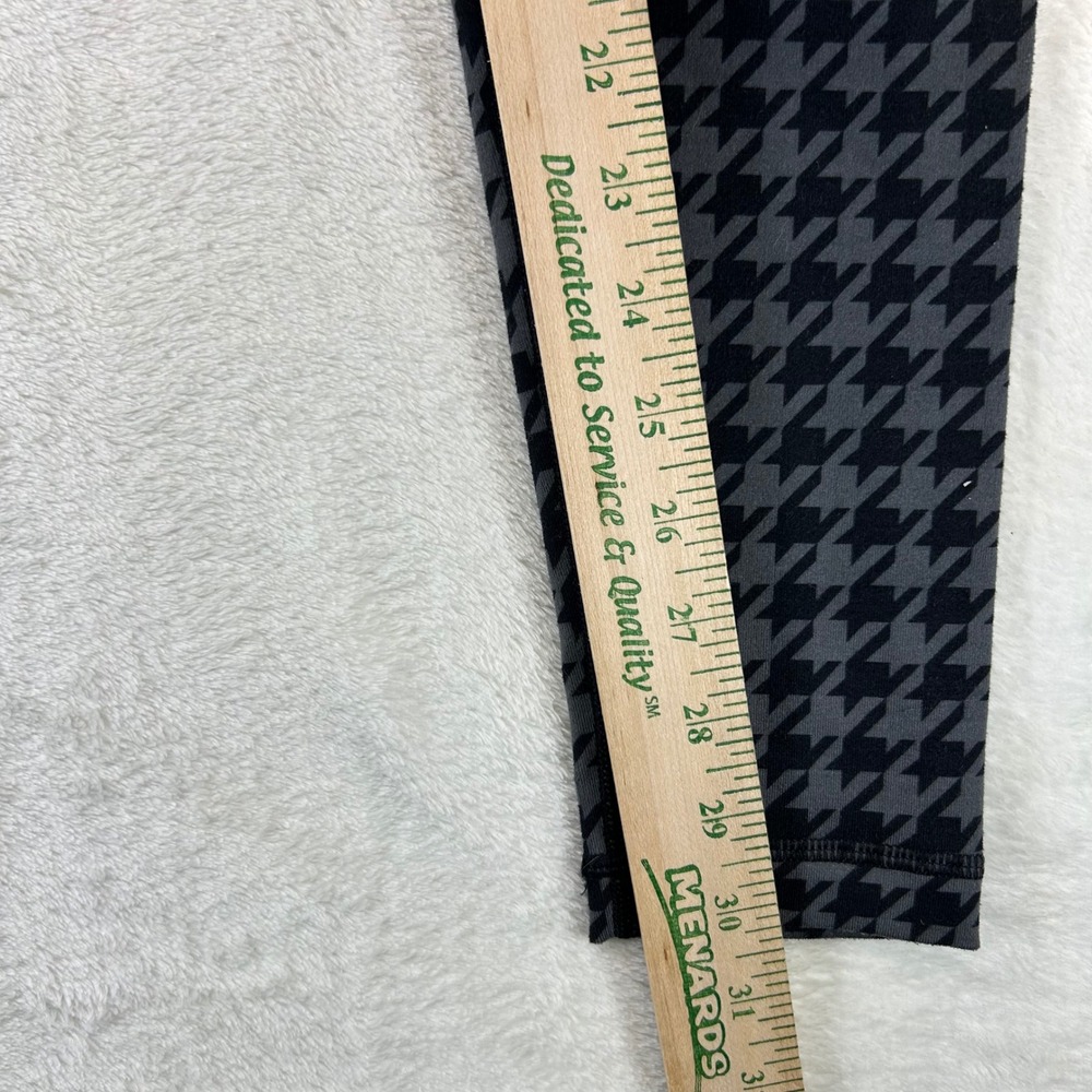 Athleisure Lululemon Houndstooth Gradient Leggings Size 6 Black Ombre Sporty - Picture 6 of 11